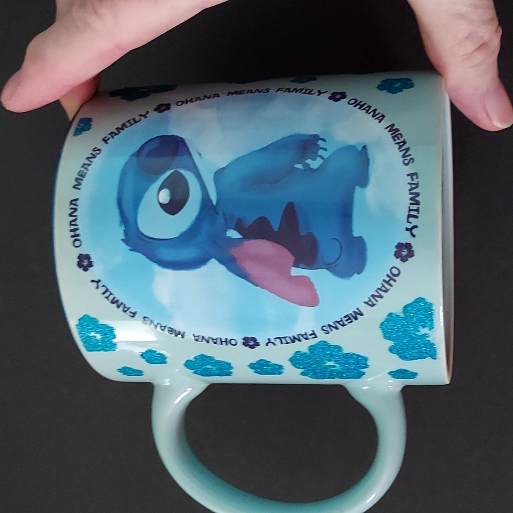 Disney Stitch Mug,3 3/4in.Wx4 1/4in.H.Multi,This is larger than normal mug.
